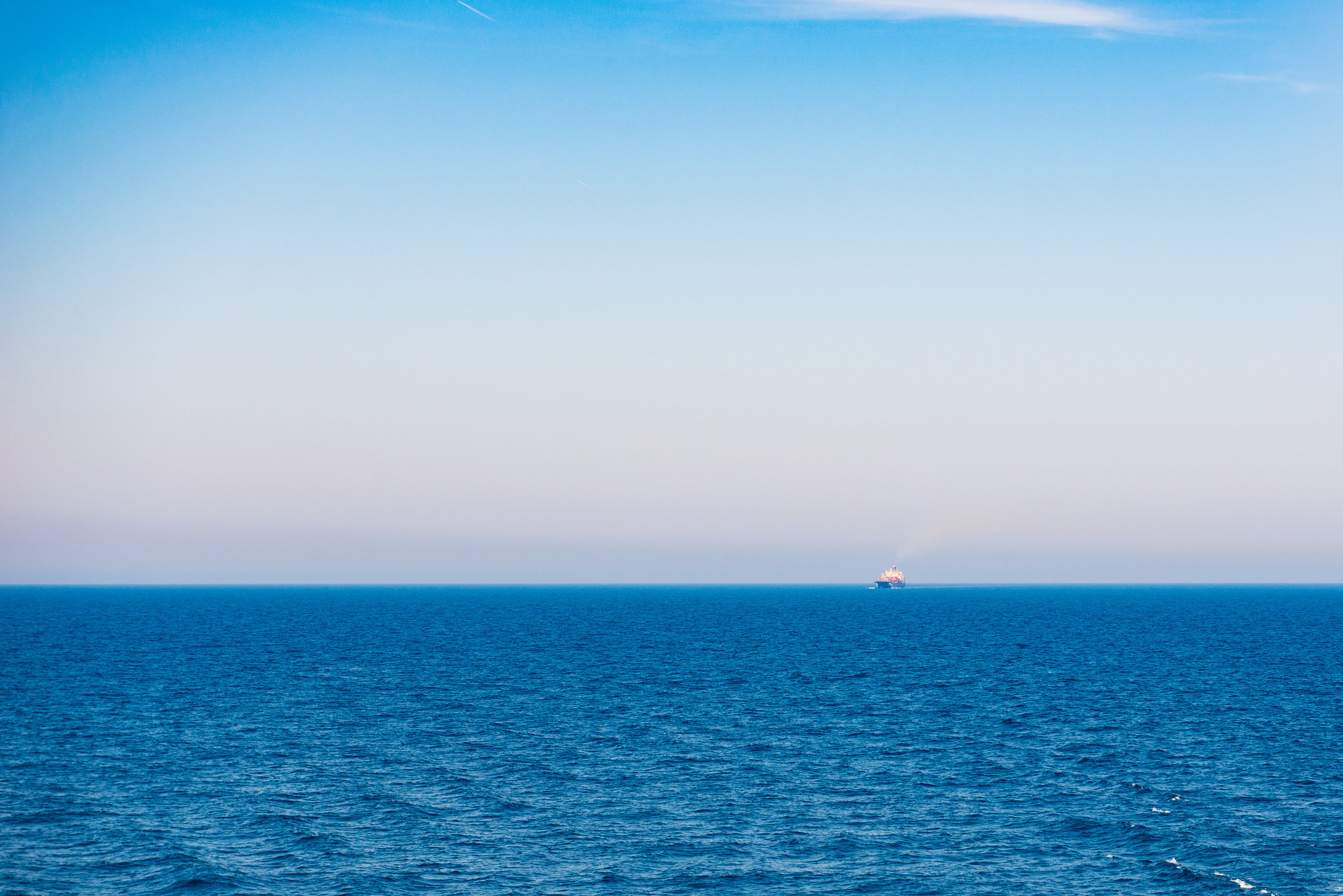 ship on high sea